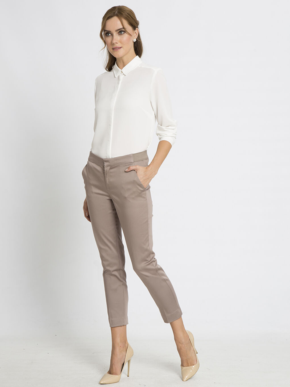 Mantar Gri Pantolon-2