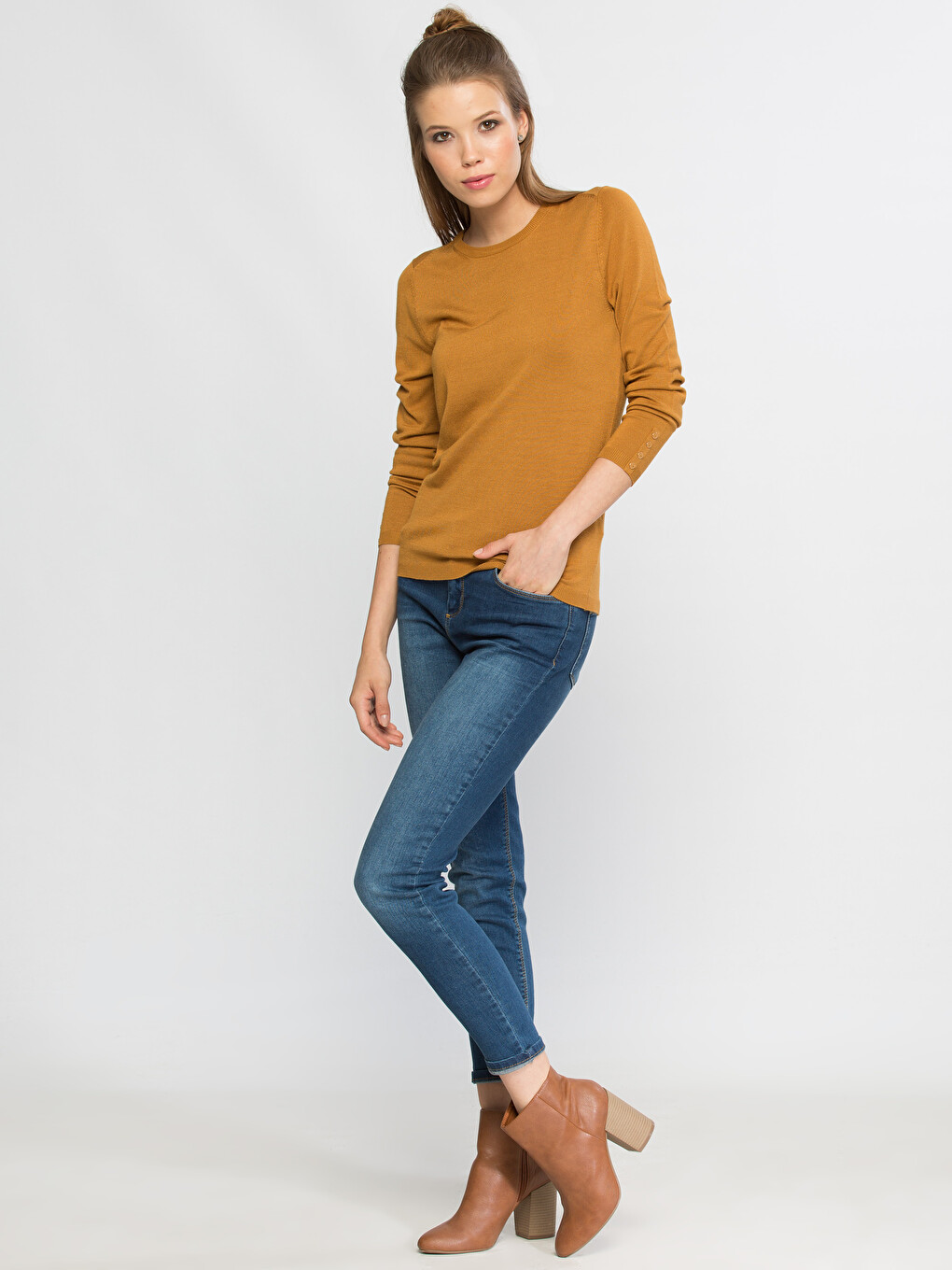 Woman YELLOW Sweater-2