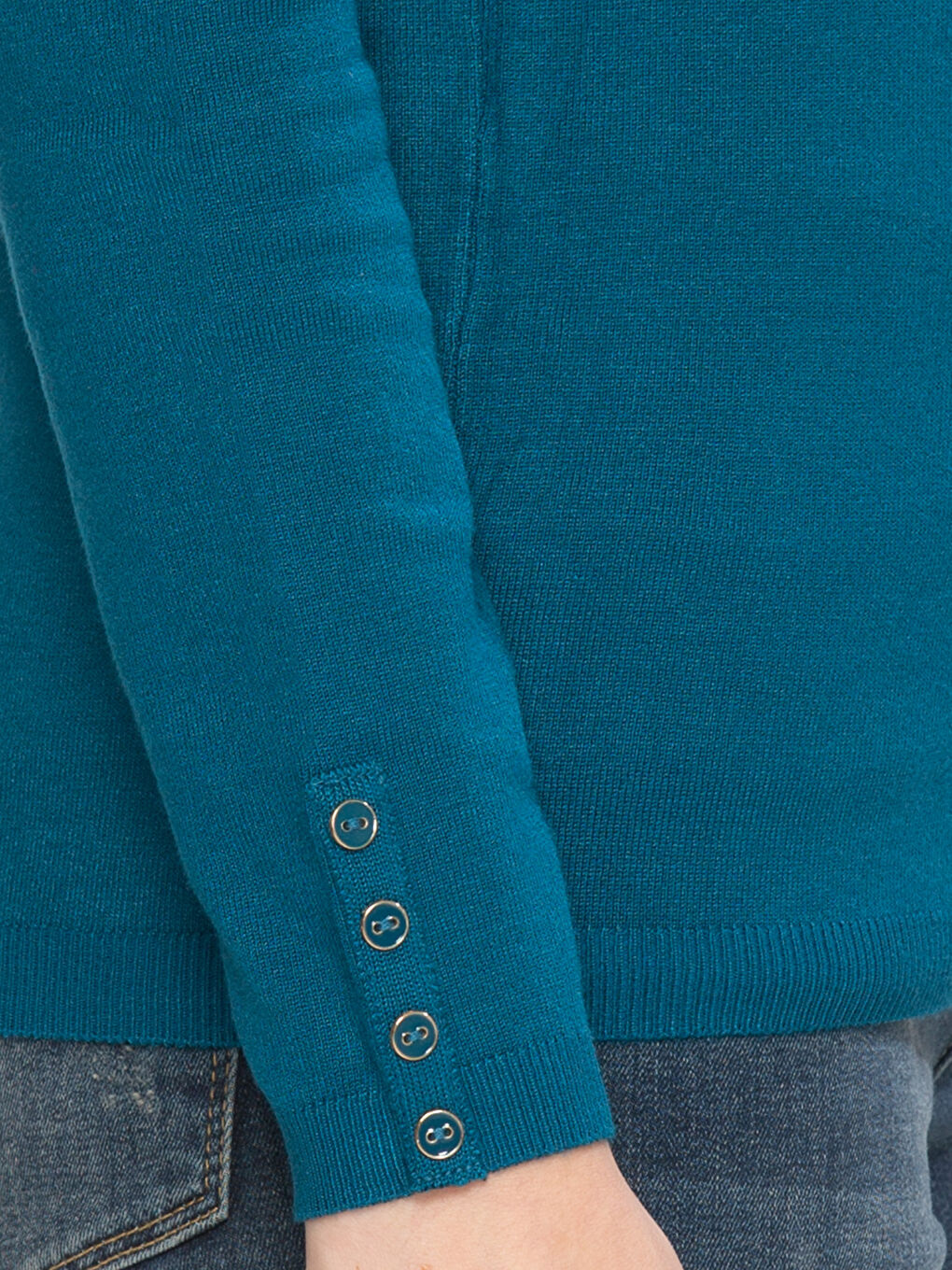 Mavi Bisiklet Yaka Kadın Kazak-3