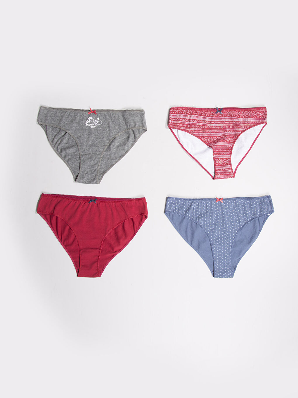 Koyu Gri Melanj Külot-1