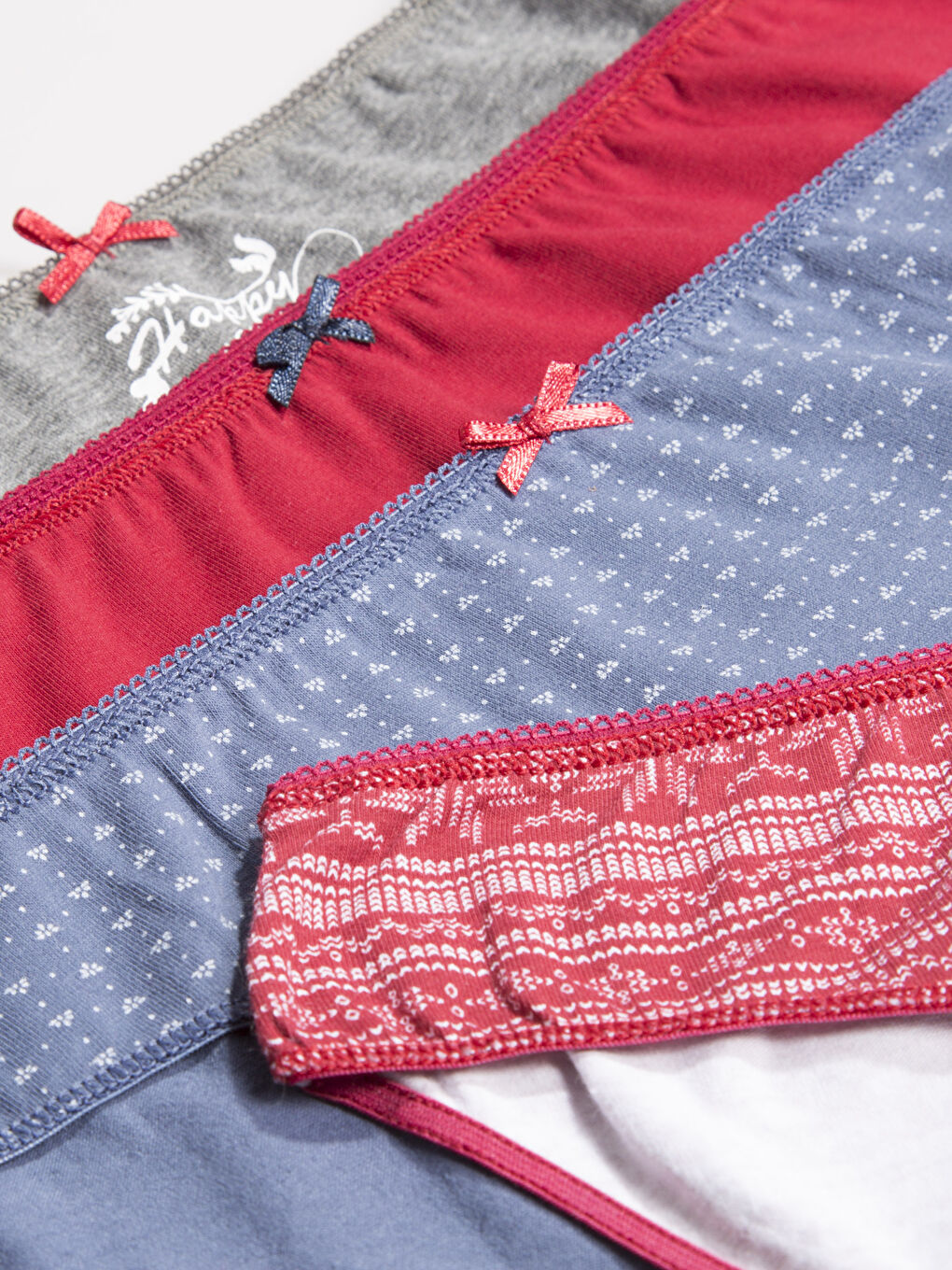 Koyu Gri Melanj Külot-2