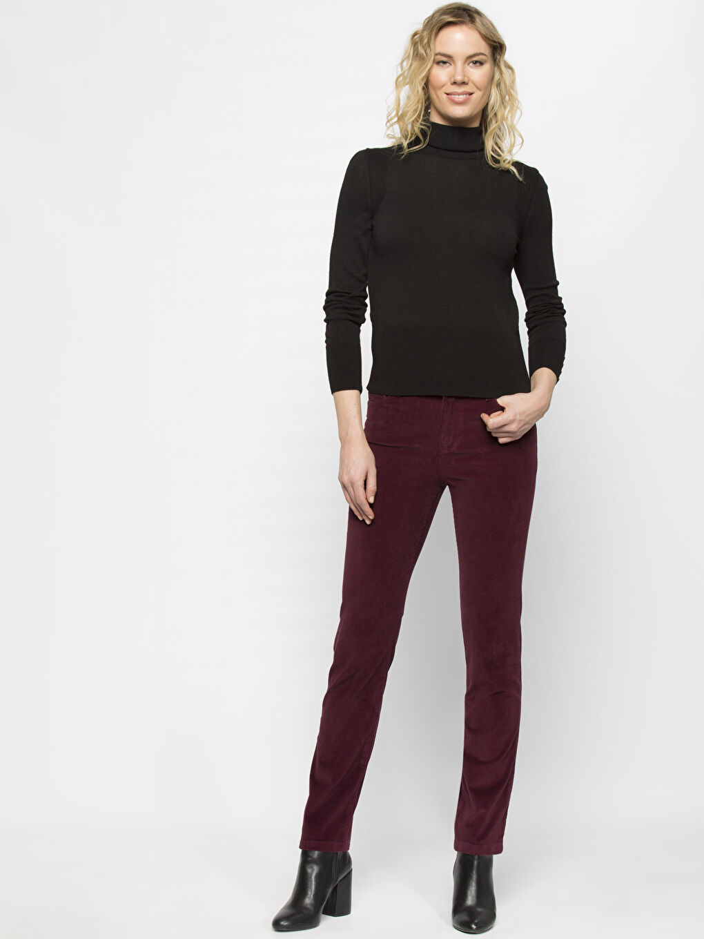 BORDO Pantalone Žena-2