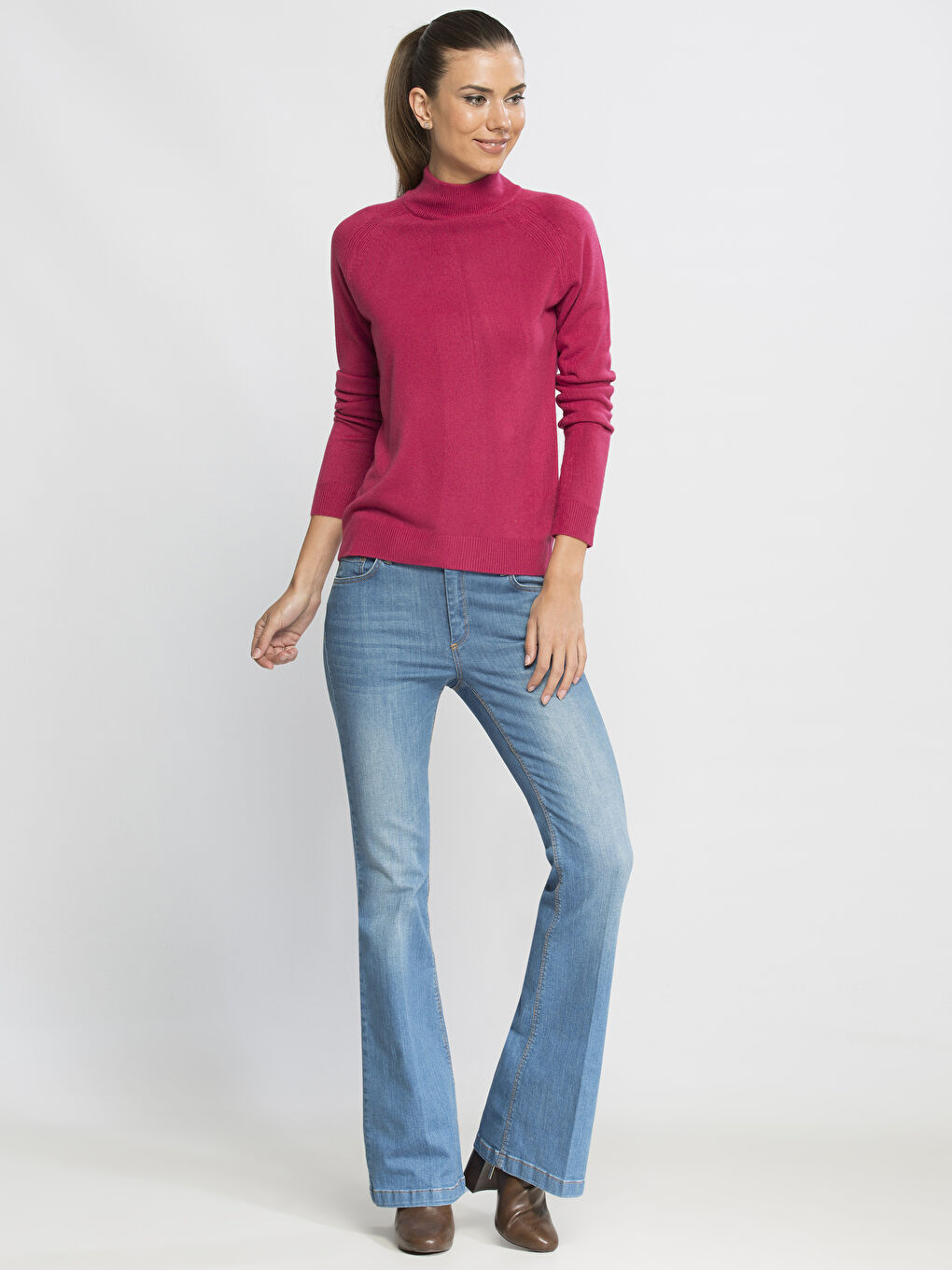Woman FUCHSIA Sweater-2