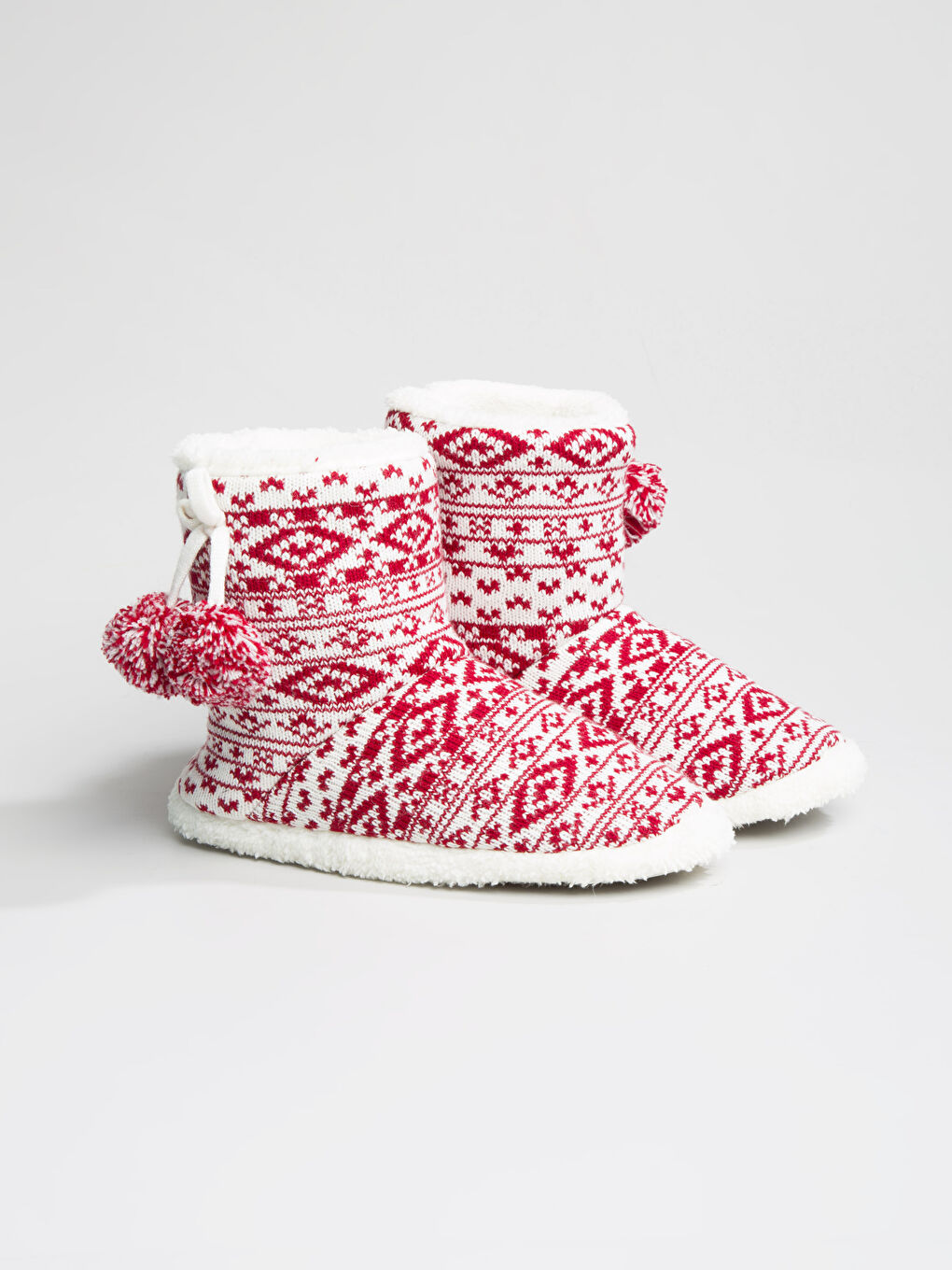 Woman RED Slipper Boots