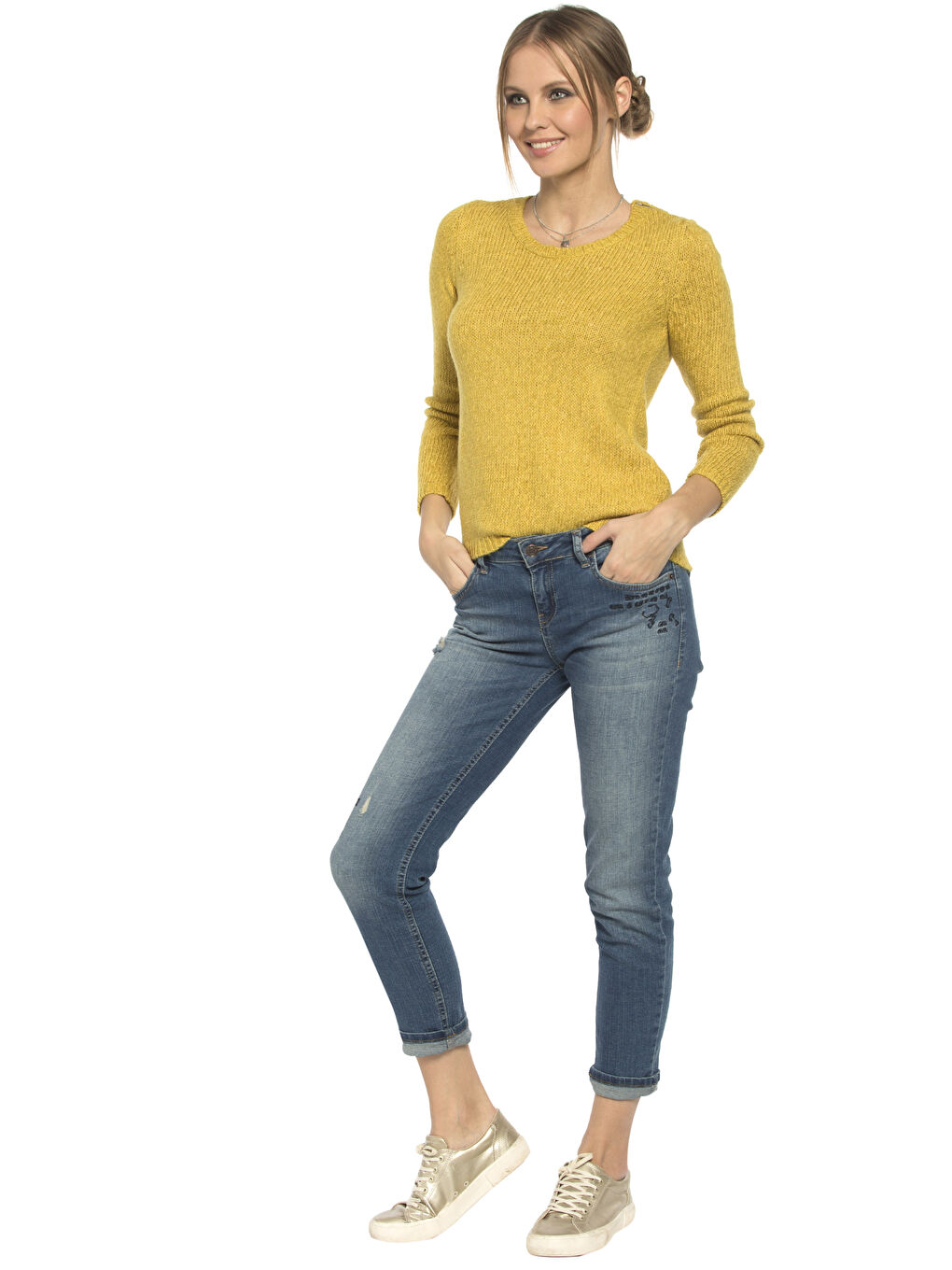 سترة اصفر نساء-2