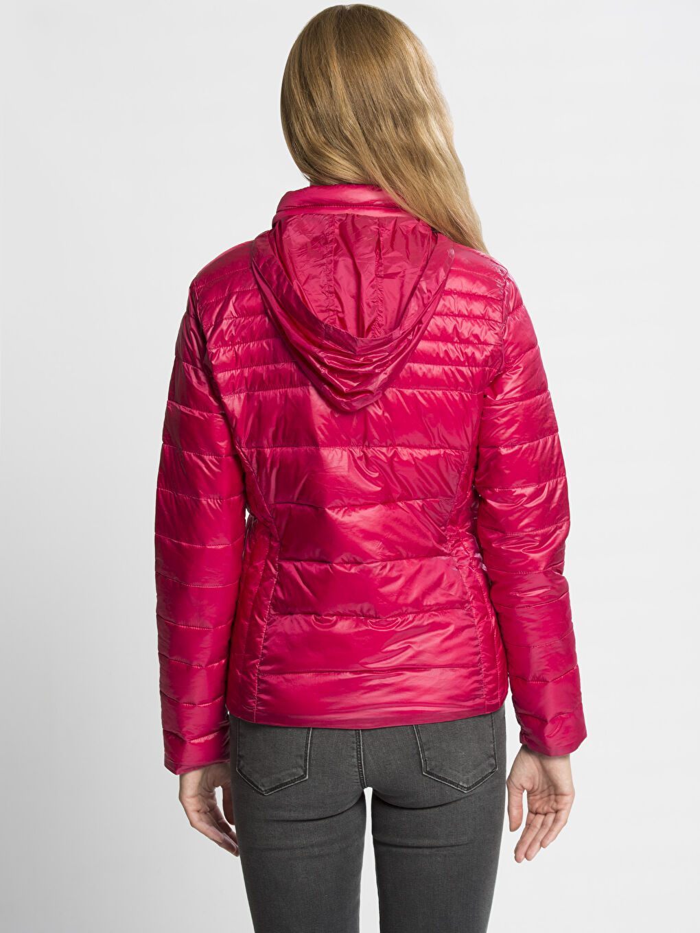 Fuşya Şişme Mont-1