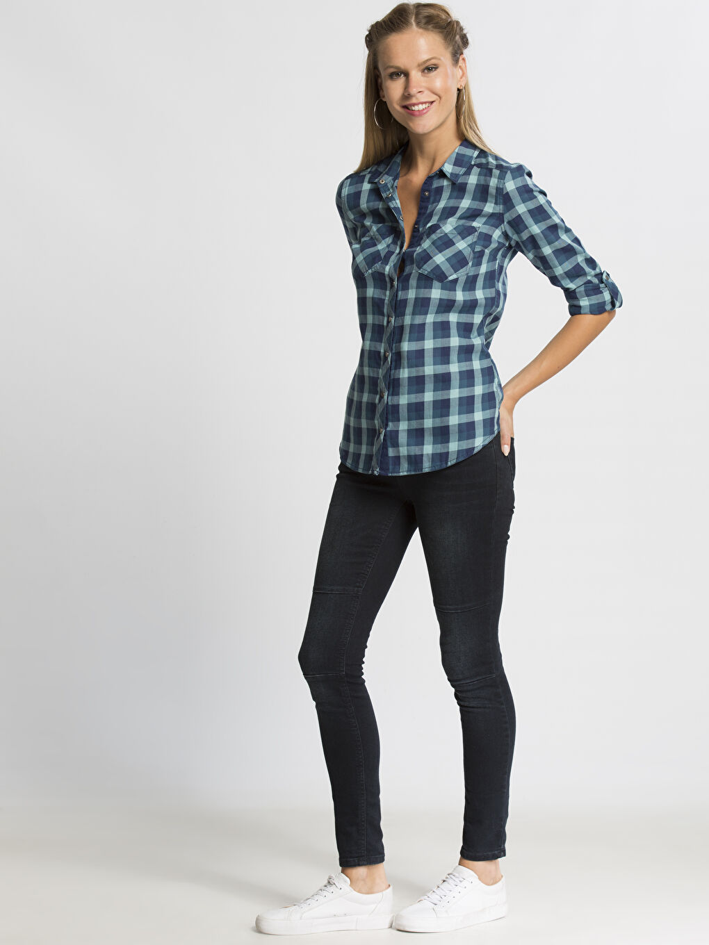 Chemise TURQUOISE Femme-2