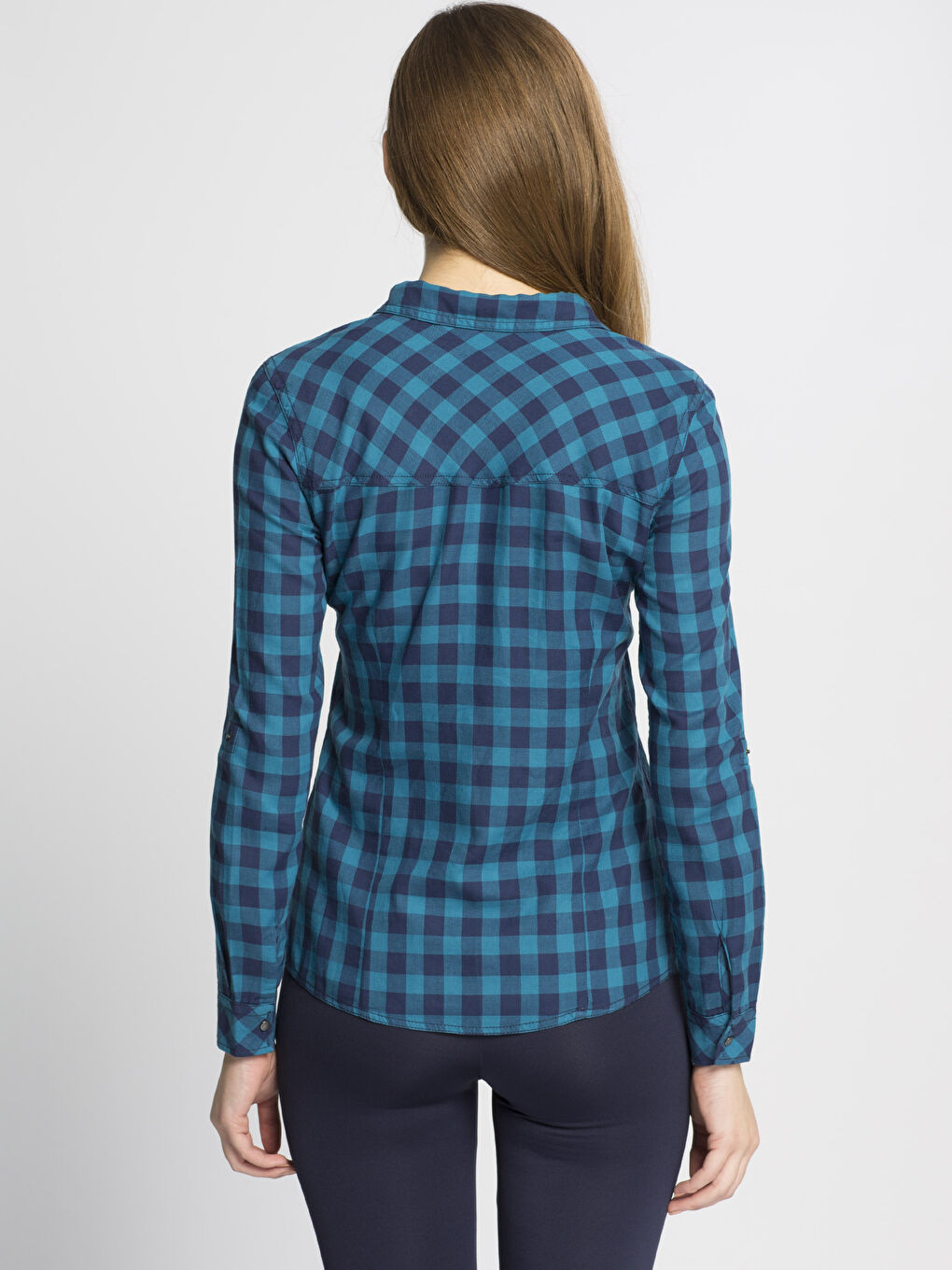 Mavi Ekose Gömlek-1