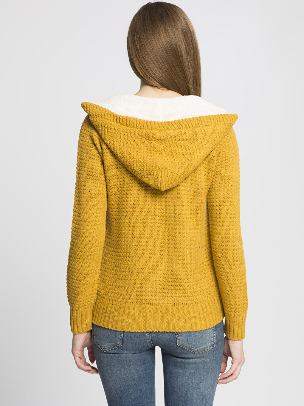 Woman YELLOW Cardigan-1