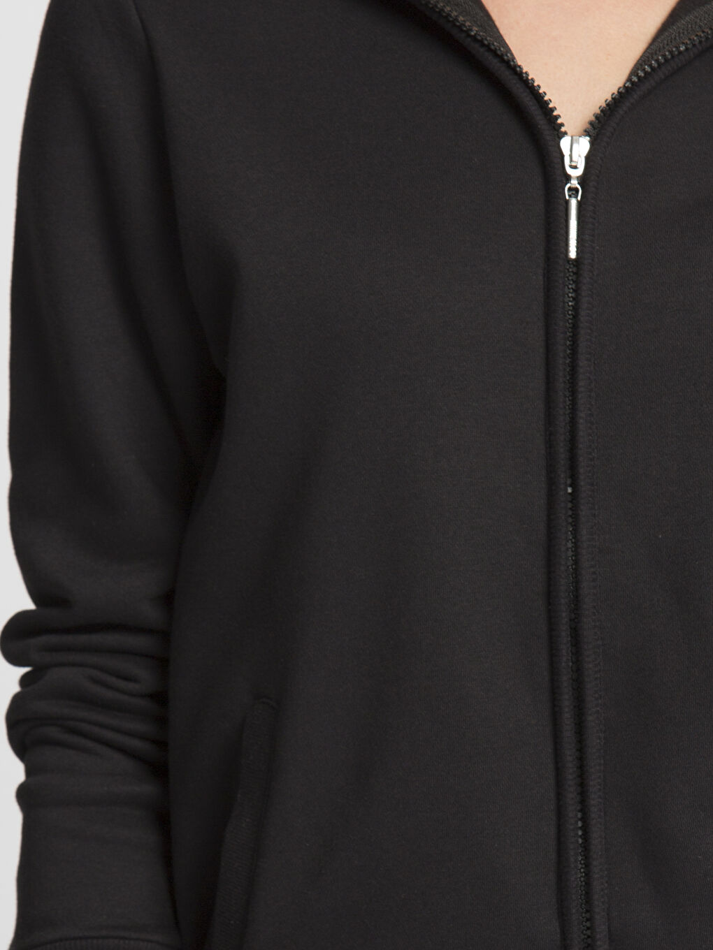 Siyah Fermuarlı Sweatshirt-3