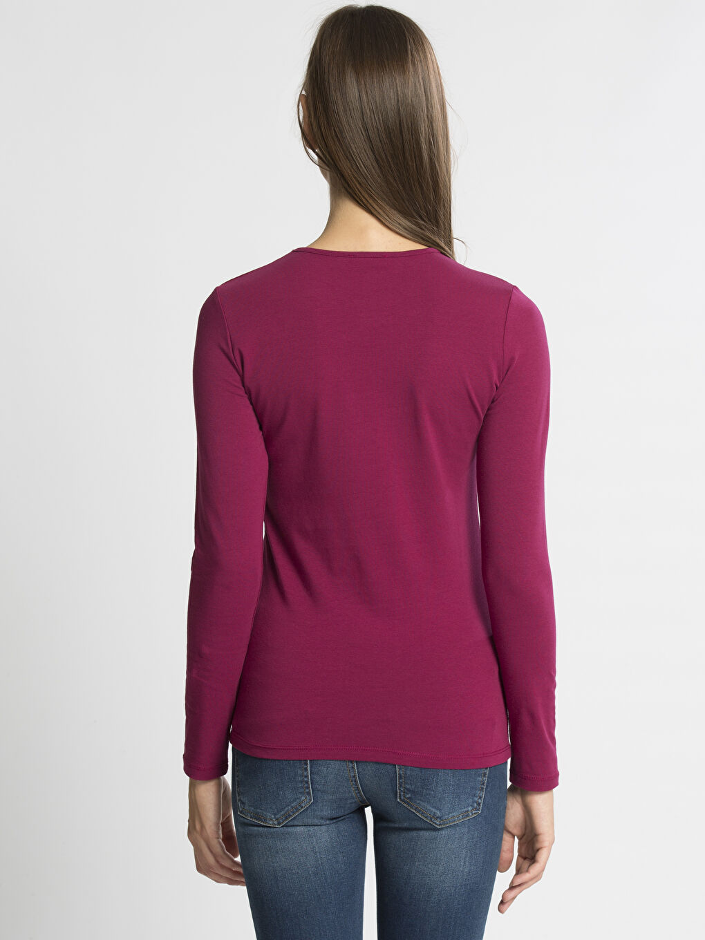 Canlı Mürdüm Tişört-1