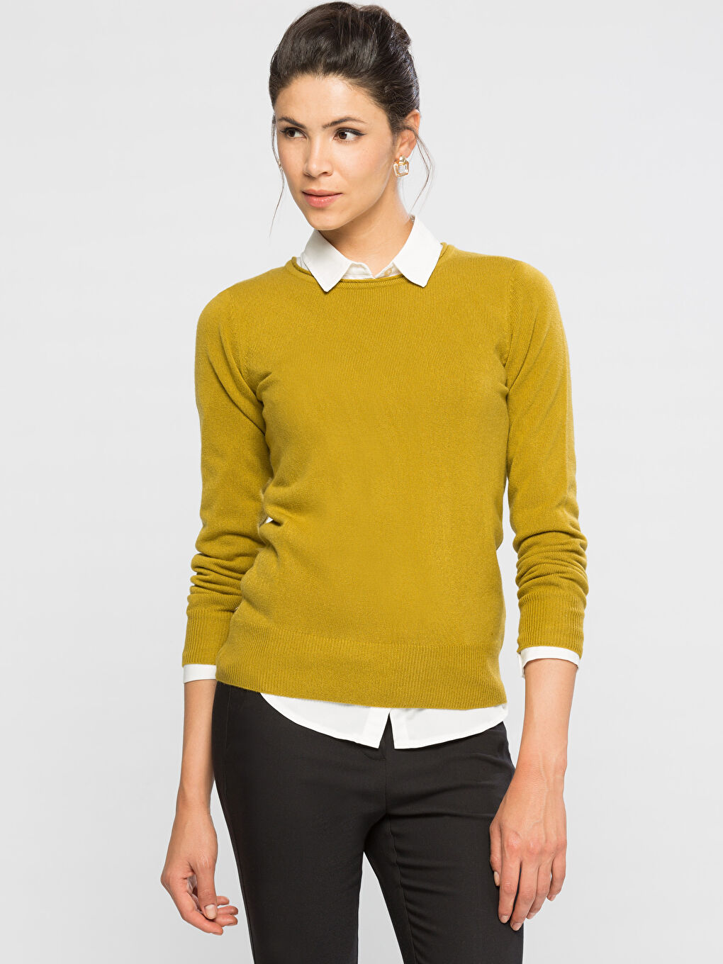 Zeytin Yeşili Kazak