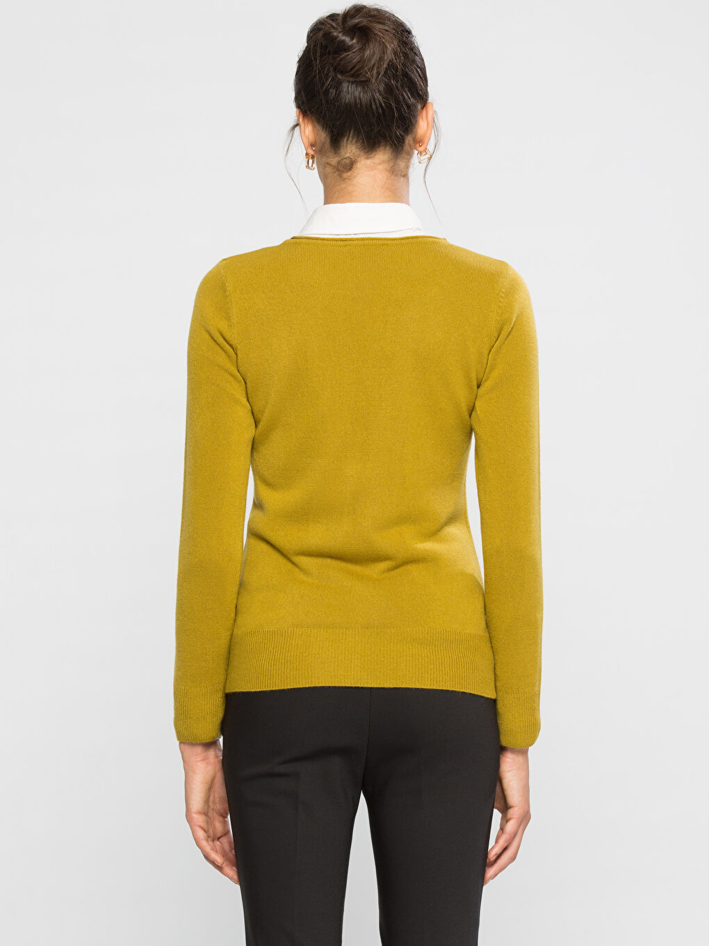 Zeytin Yeşili Kazak-1