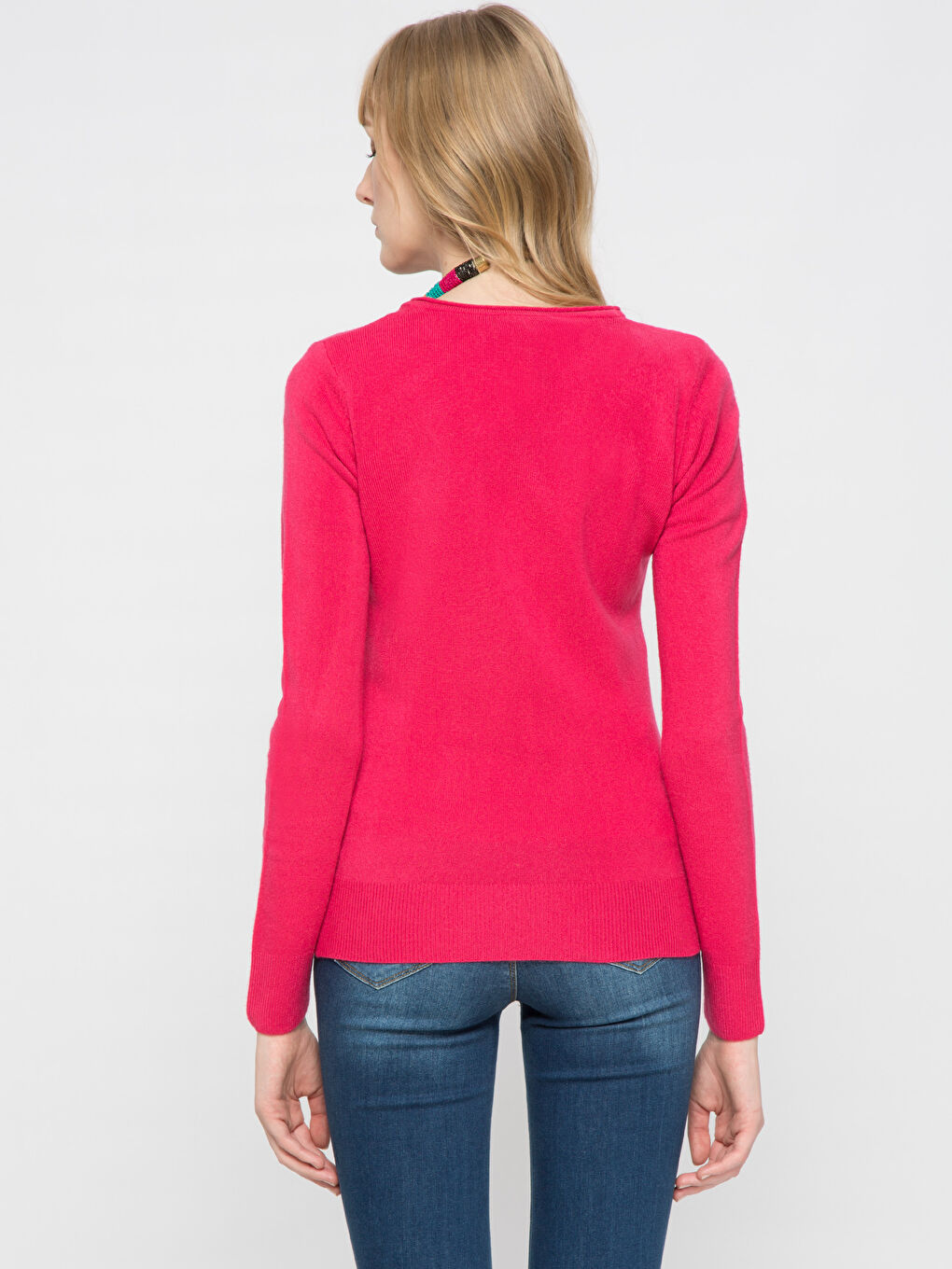 Woman FUCHSIA Sweater-1