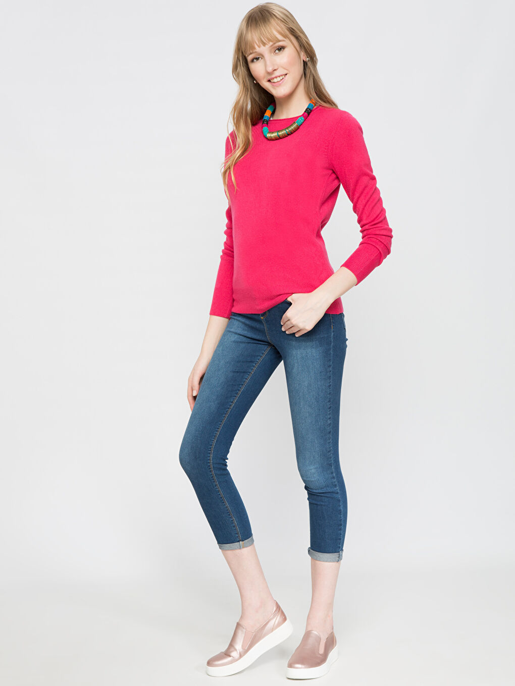 Woman FUCHSIA Sweater-2