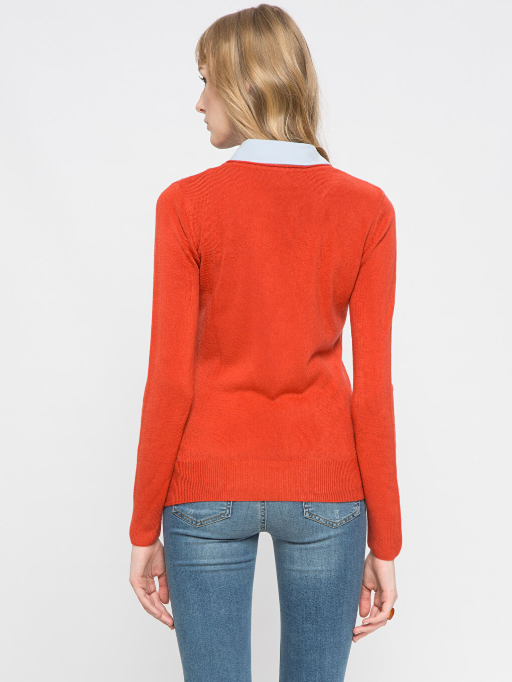 Woman ORANGE Sweater-1