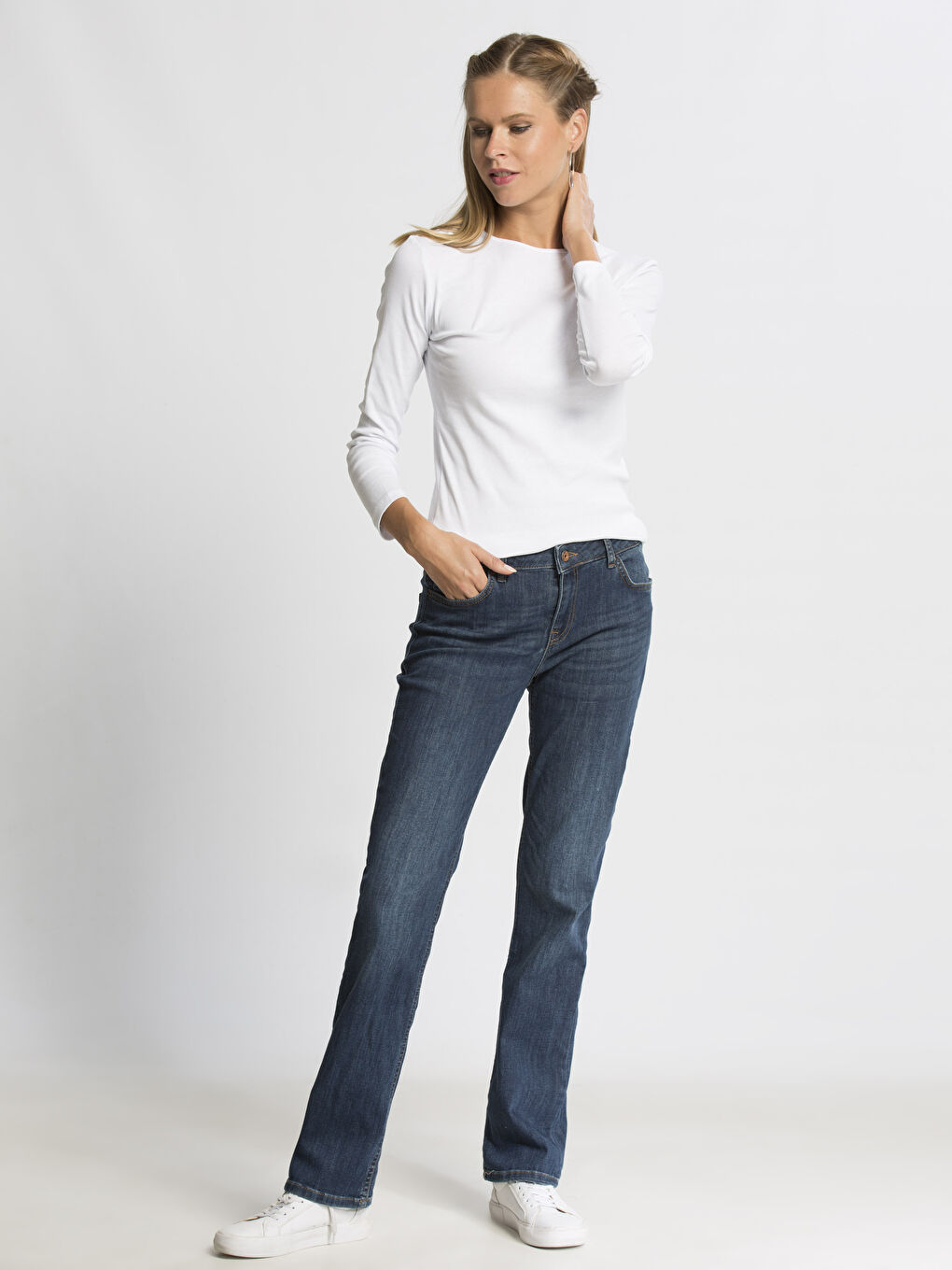 İndigo Koyu Rodeo Jean Pantolon-2