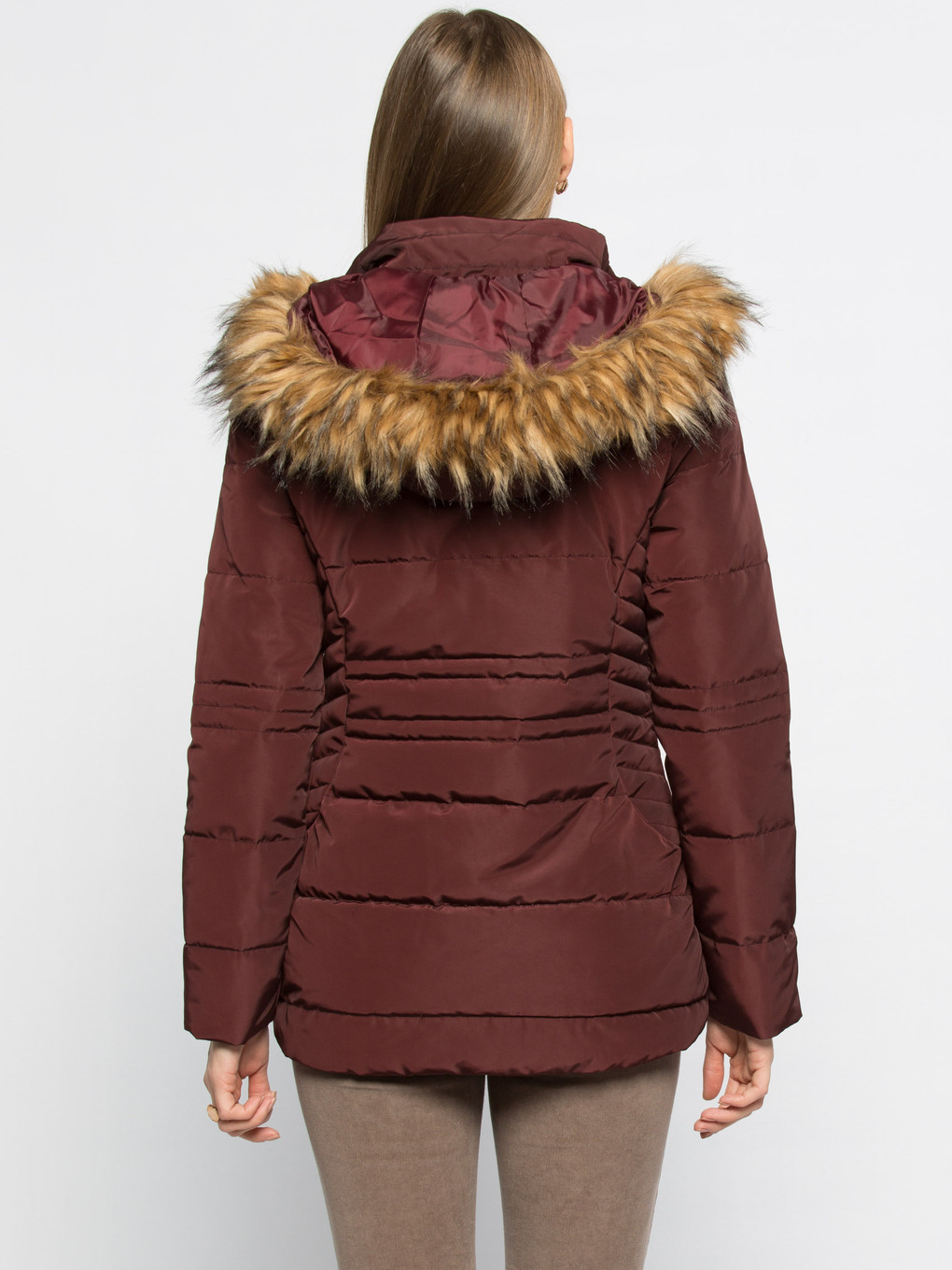 Bordo Şişme Mont-2