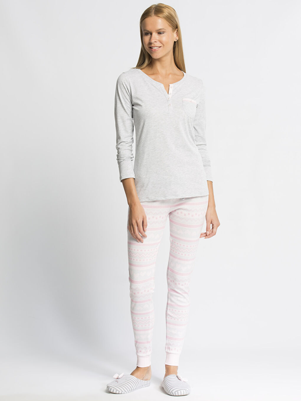 Ensemble de pyjama GRIS Femme