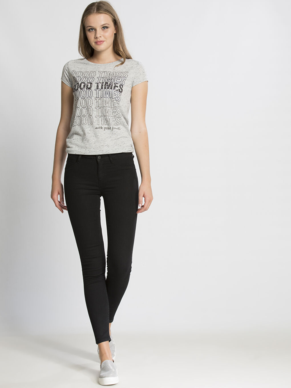 Siyah Mercury Skinny Fit Kadın Jean Pantolon-2