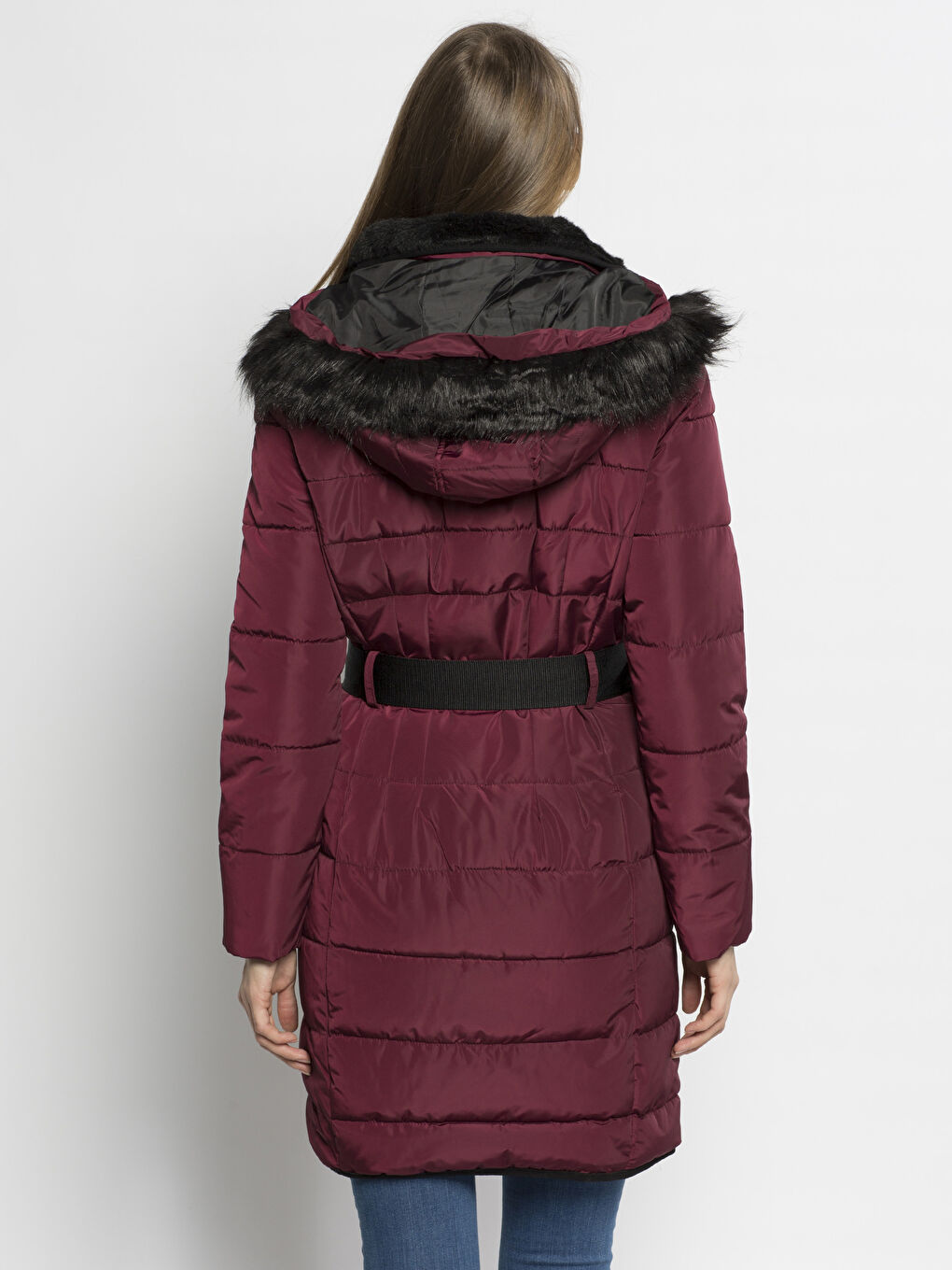 Bordo Şişme Mont-2