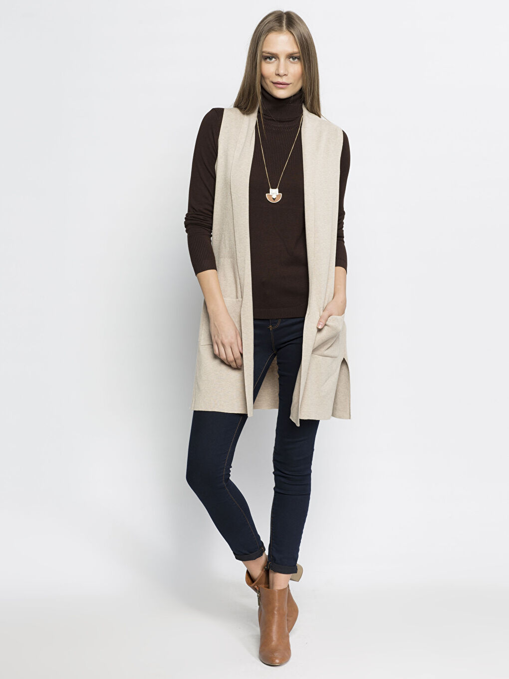 Yulaf Beji Melanj Yelek-2