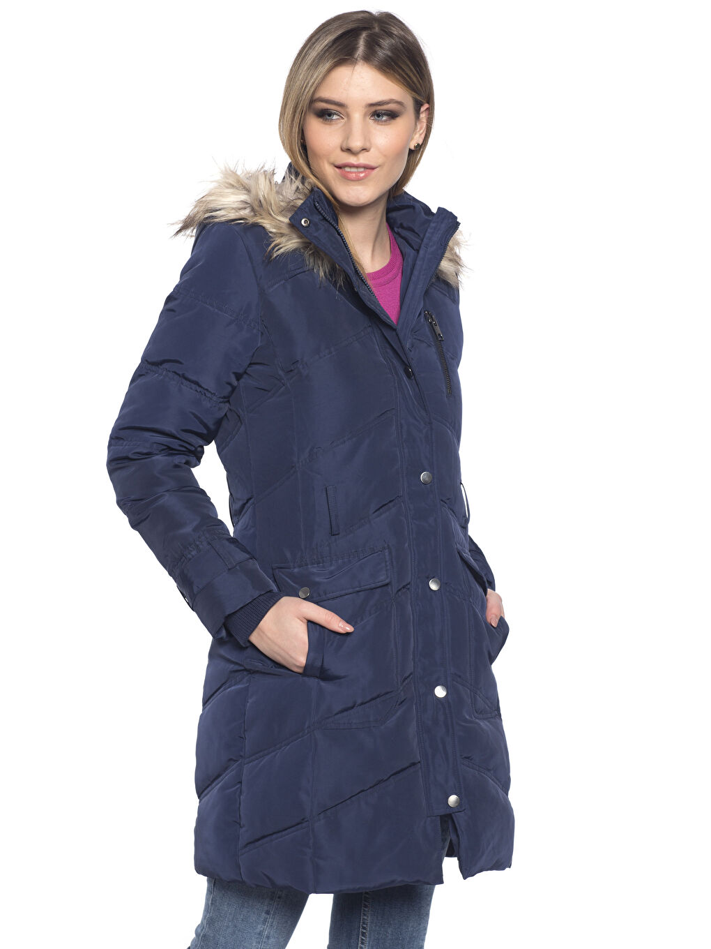 Lacivert Şişme Mont