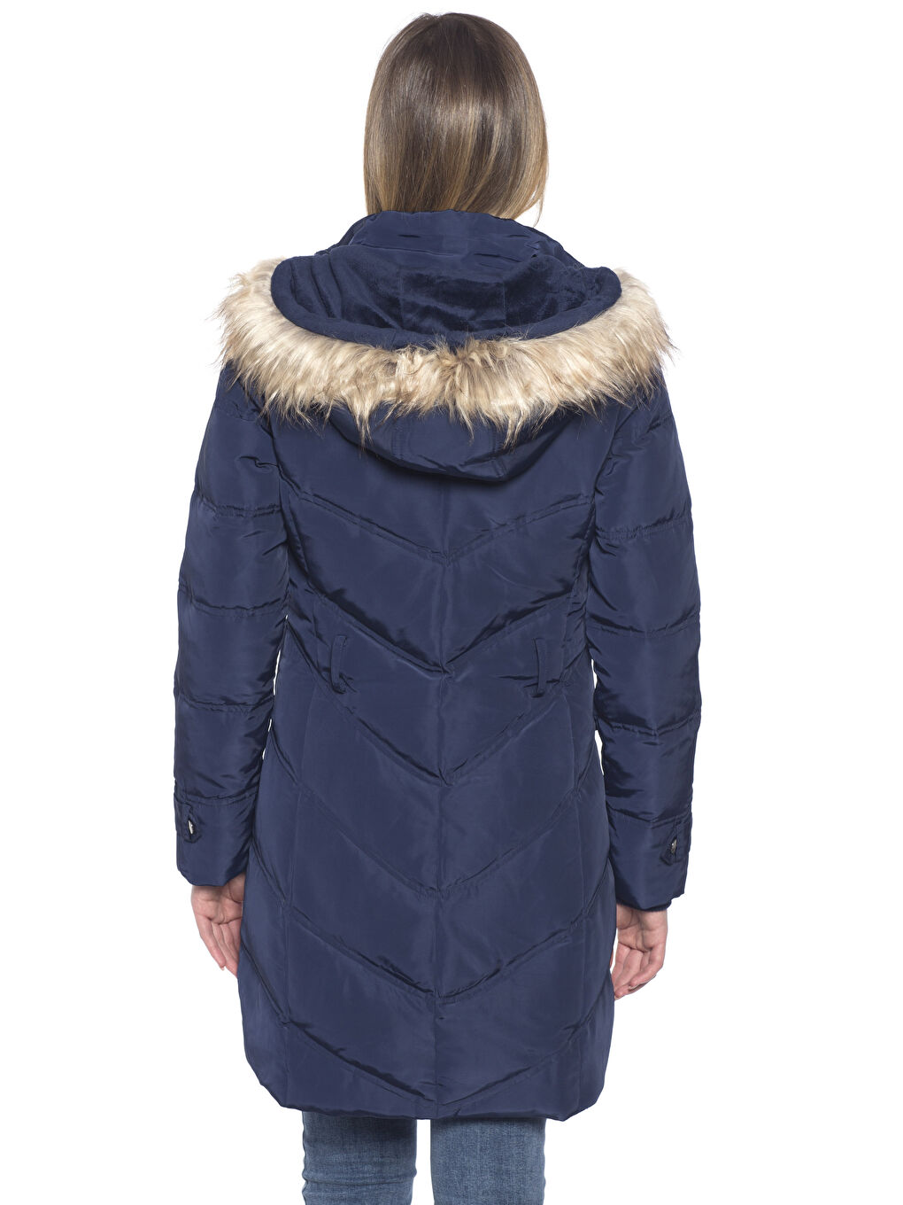 Lacivert Şişme Mont-2