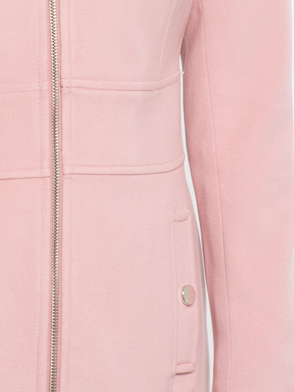 معطف من الصوف المخلوط وردى نساء-4