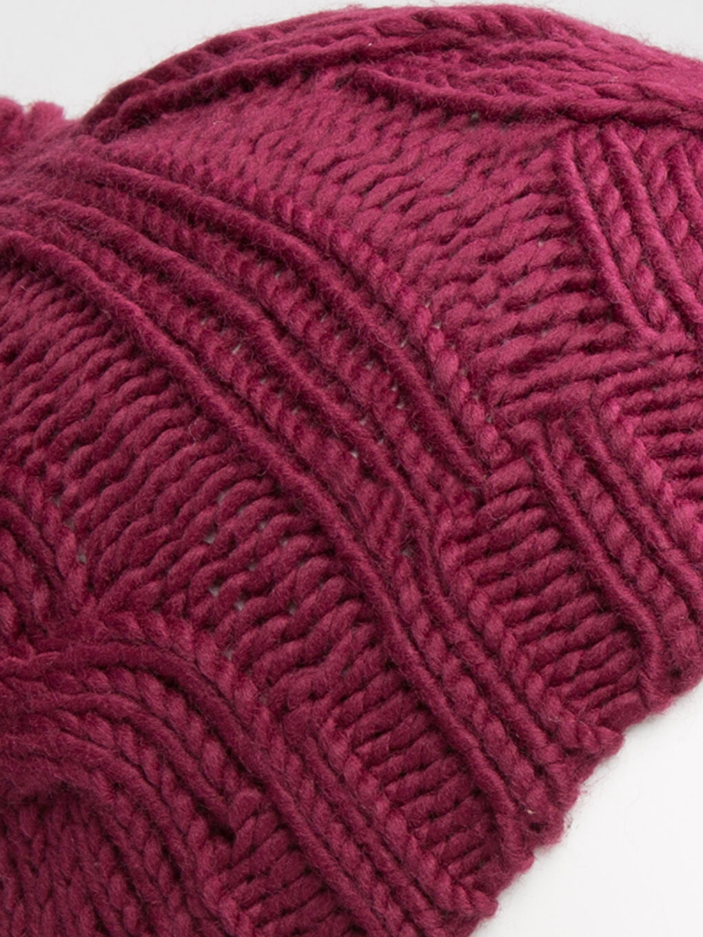 Bonnet ROUGE BORDEAUX Femme-2