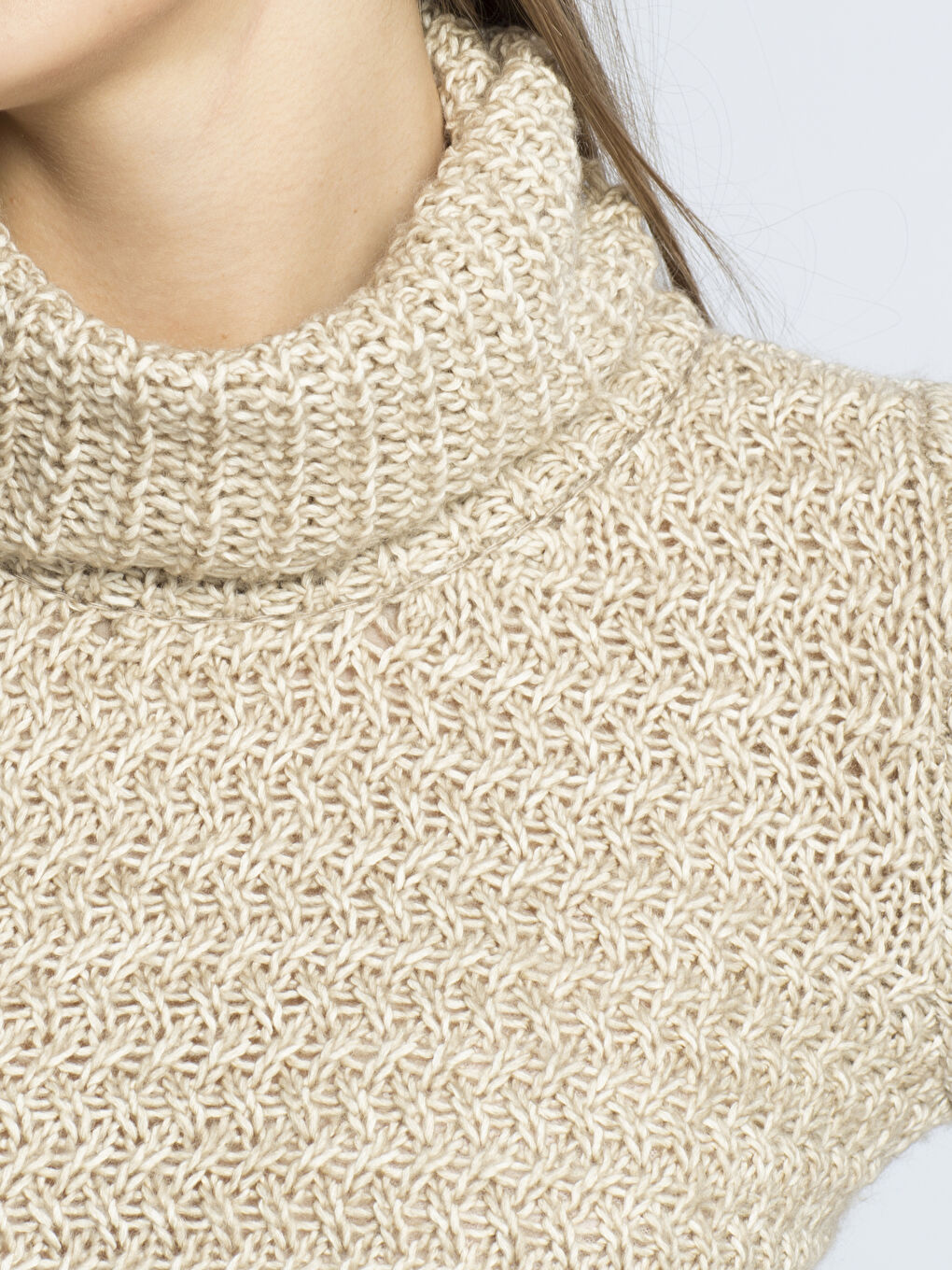 LCW Vision Frau BEIGE Pullover -6K7586Z8-DEE
