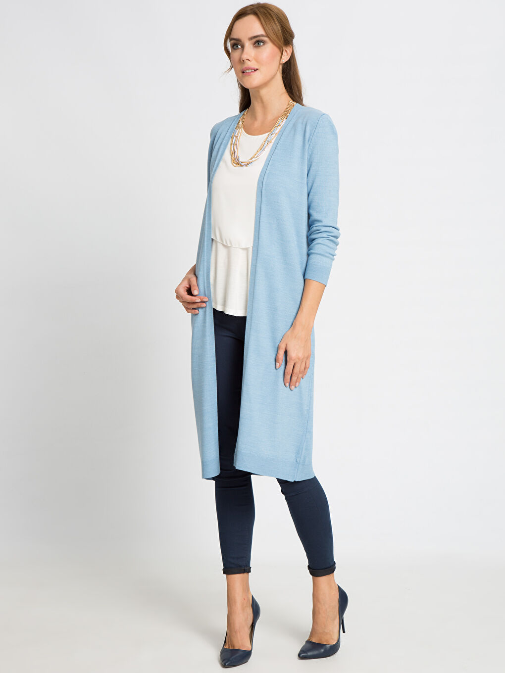 A.Mavi Melanj Hırka