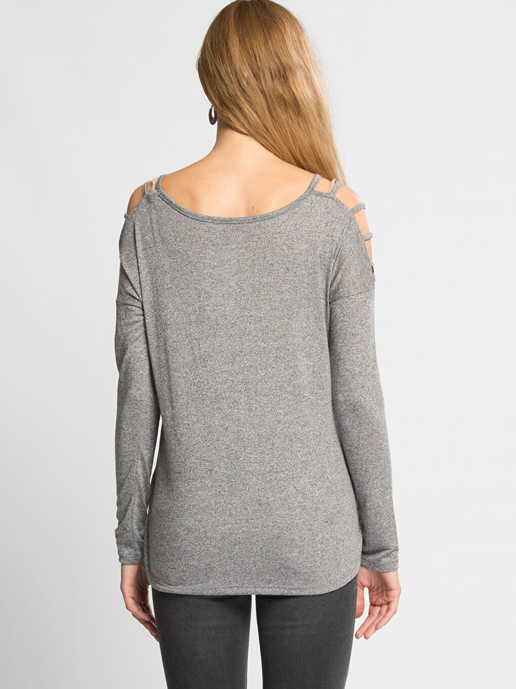 A.Gri Melanj Tişört-1