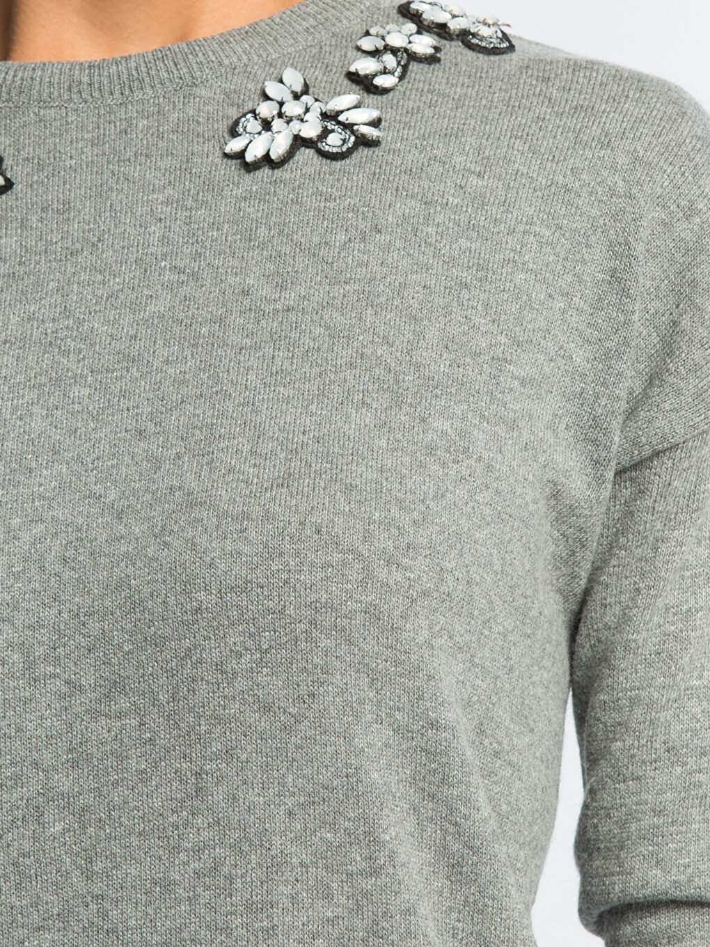 Açık Gri Melanj Kazak-3