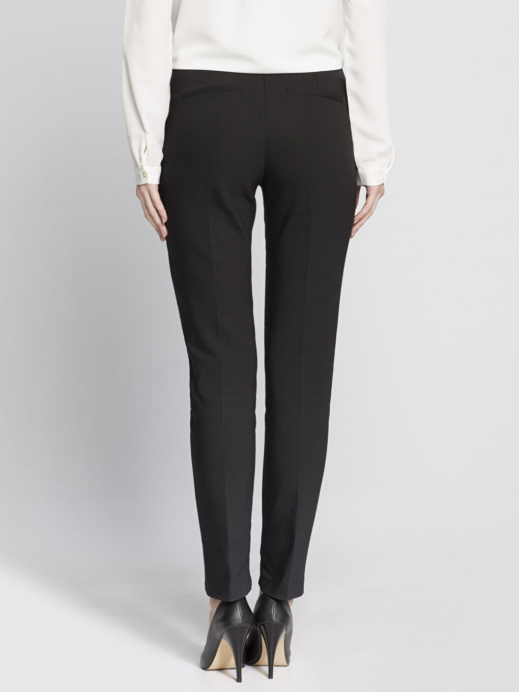 Siyah Slim Fit Kadın Pantolon-1