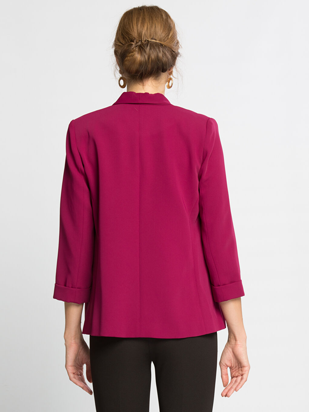 Veste ROUGE BORDEAUX Femme-1