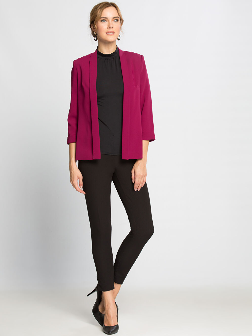 Veste ROUGE BORDEAUX Femme-2