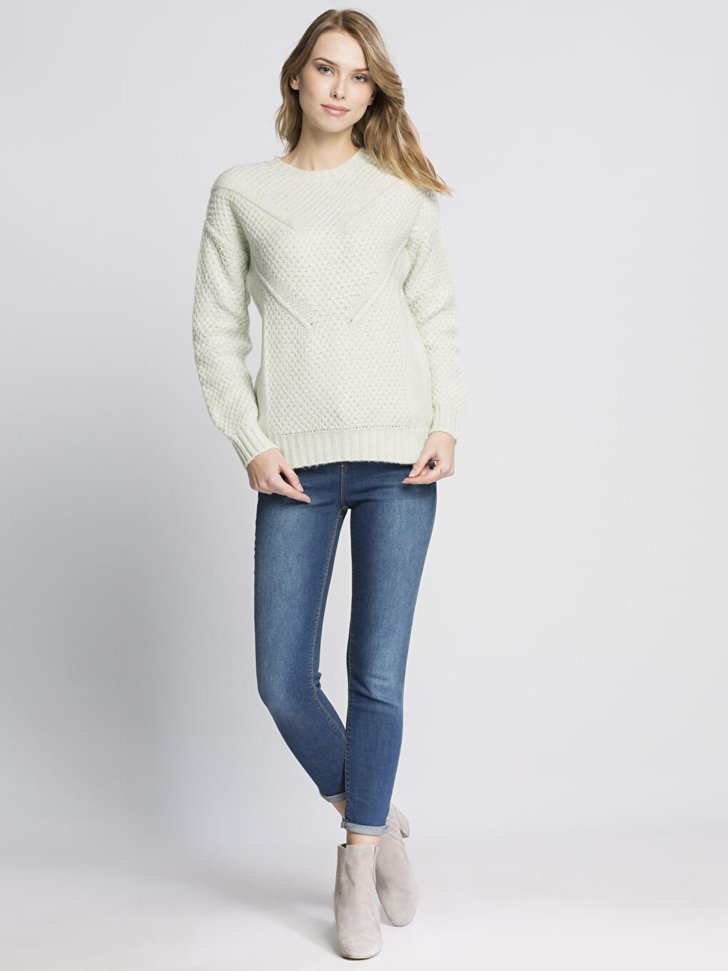 Turkuaz Uçuk Su Mavisi Kazak-2