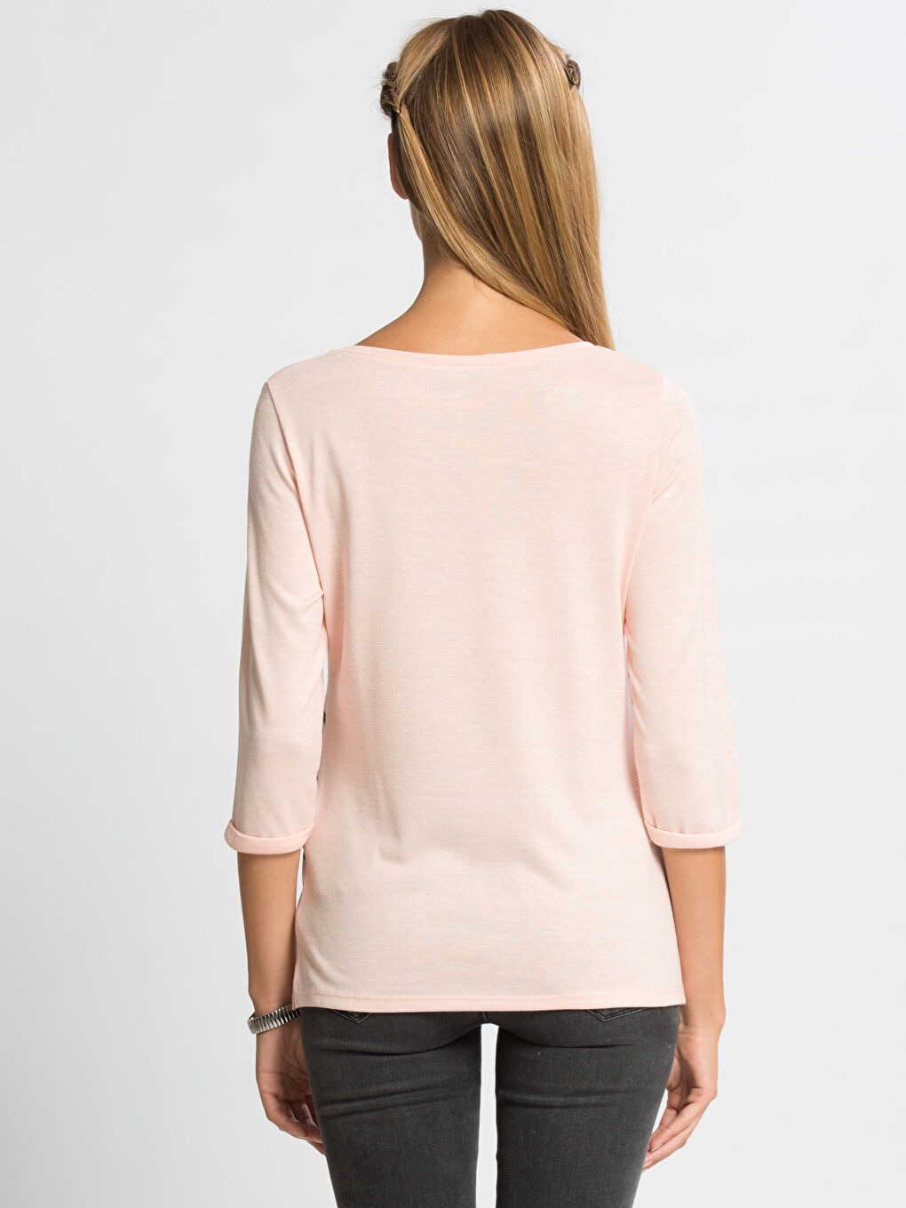 Pudra Pembe Tişört-1