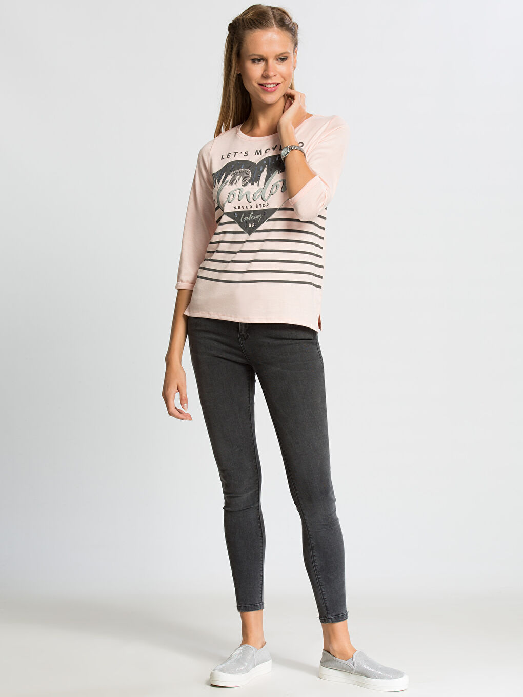 Pudra Pembe Tişört-2