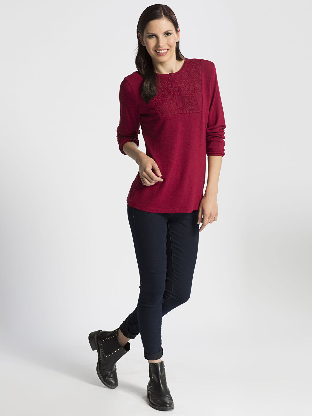 Koyu Kırmızı Tişört-2