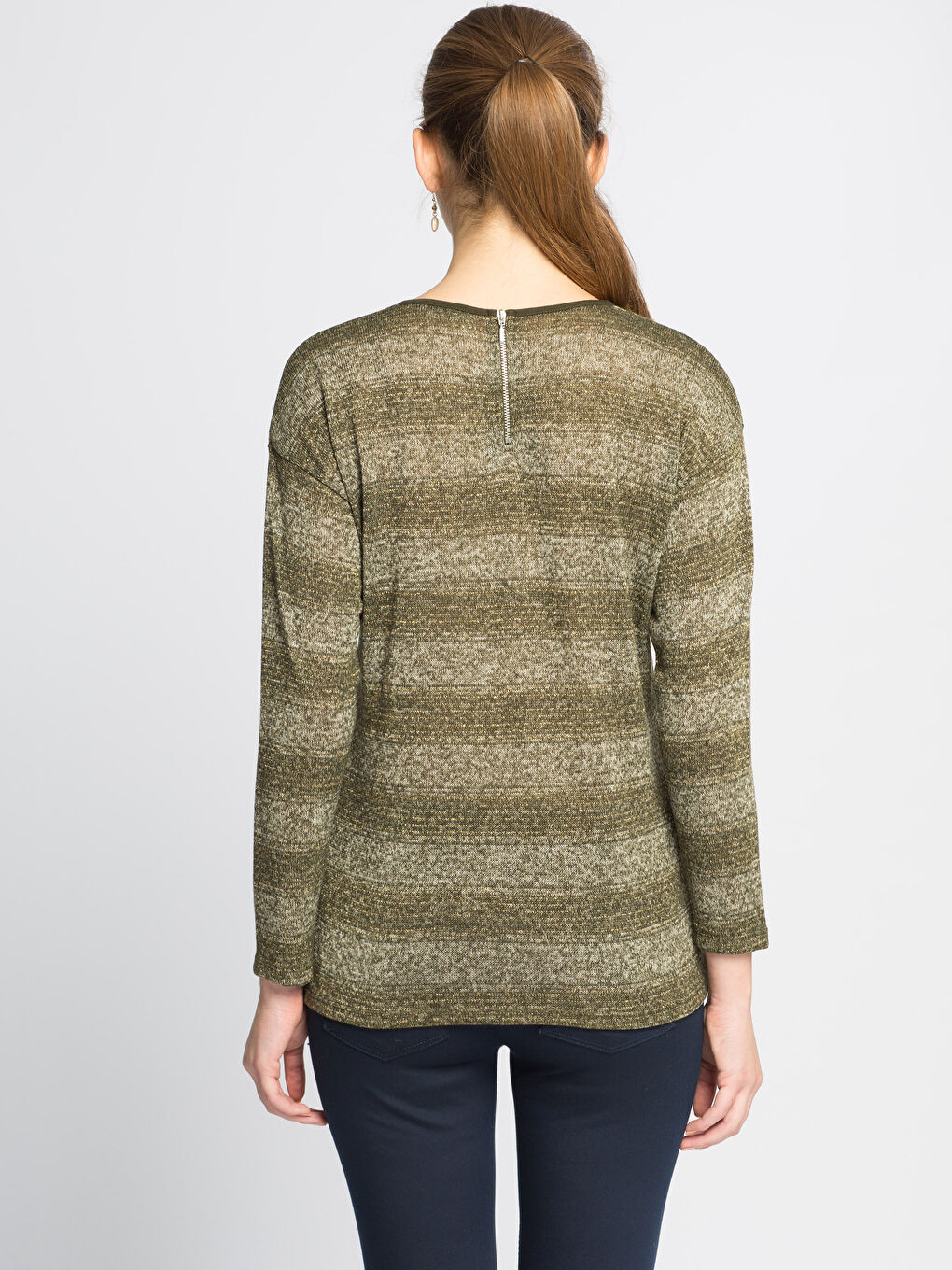 Beyaz-Açık Gri-Lila Tişört-1