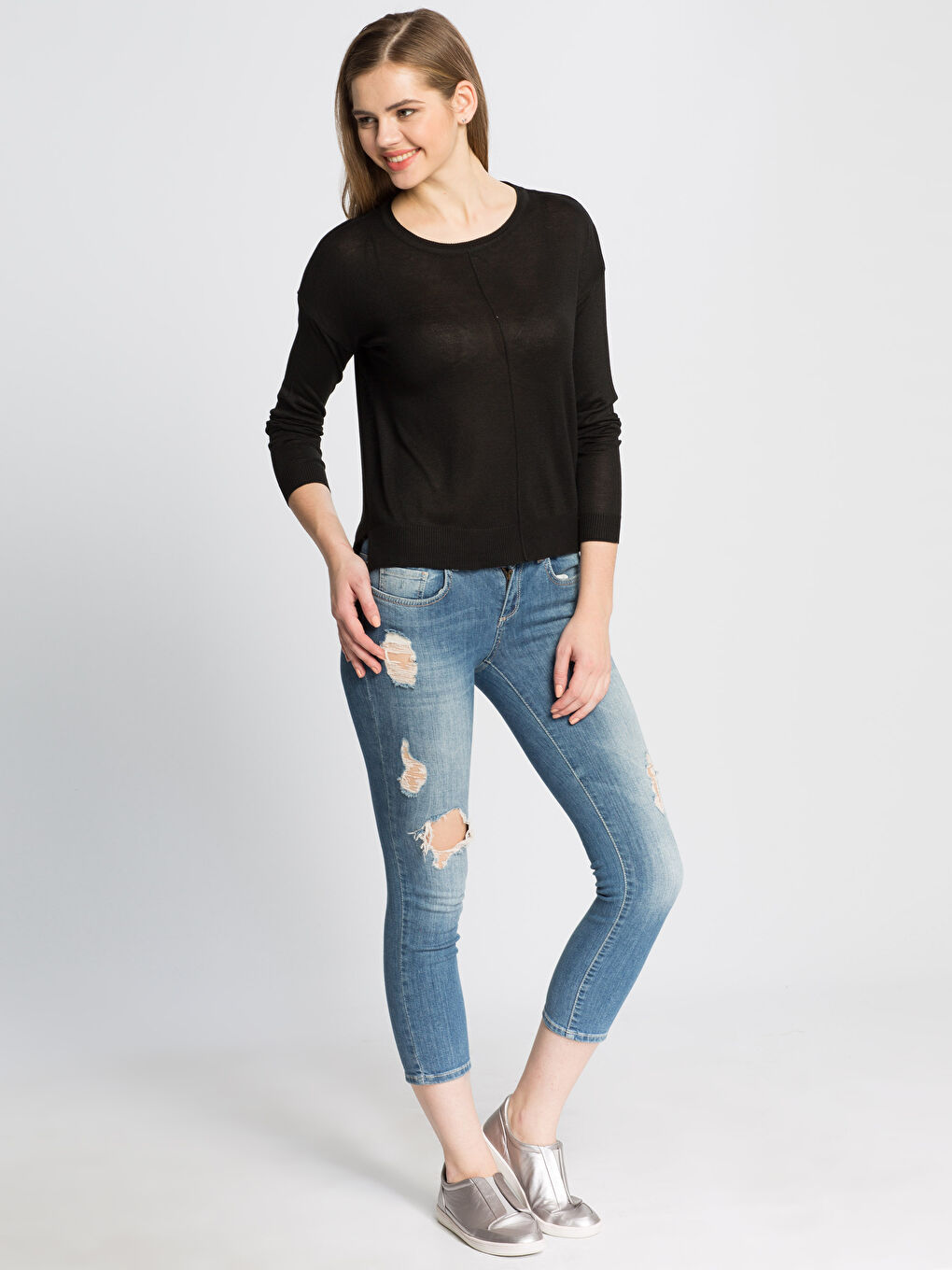 LCW Vision Frau SCHWARZ Pullover -6KG837Z8-CVL