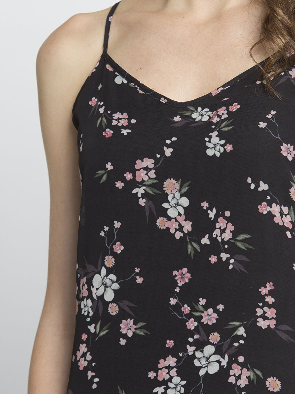 Siyah Baskılı Elbise-2