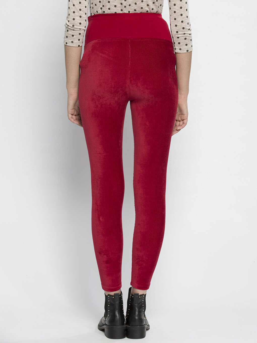 Açık Bordo Tayt-1