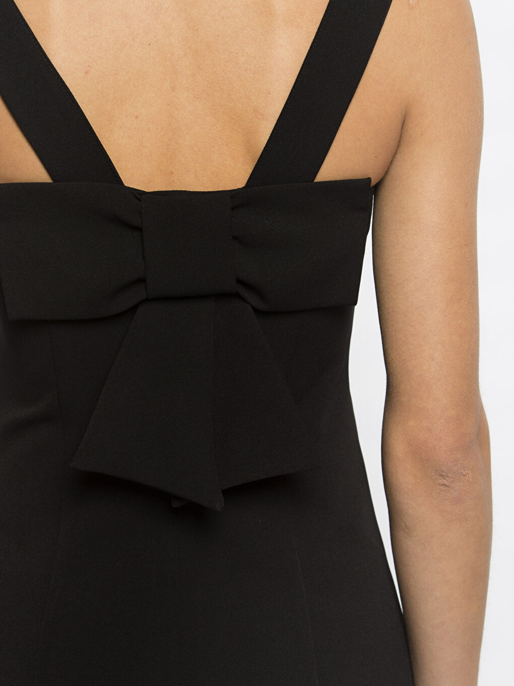 LCW Vision Bandkragen-Detail Quadratischer Kragen Kleid -6KH808Z8-CVL