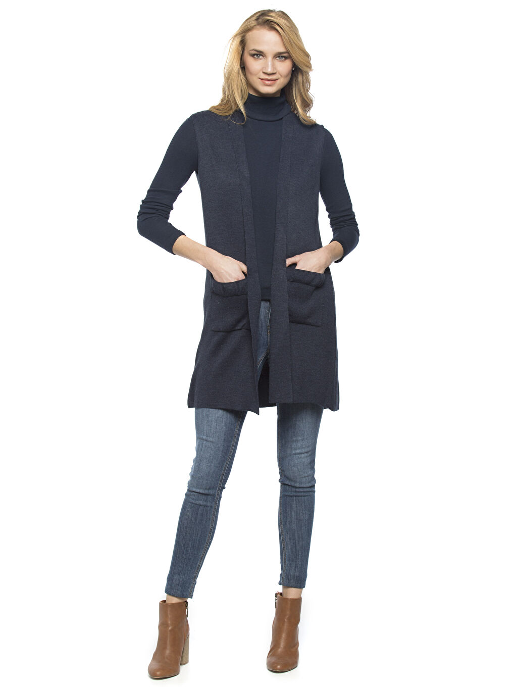 İndigo Lacivert Mel. Yelek-2