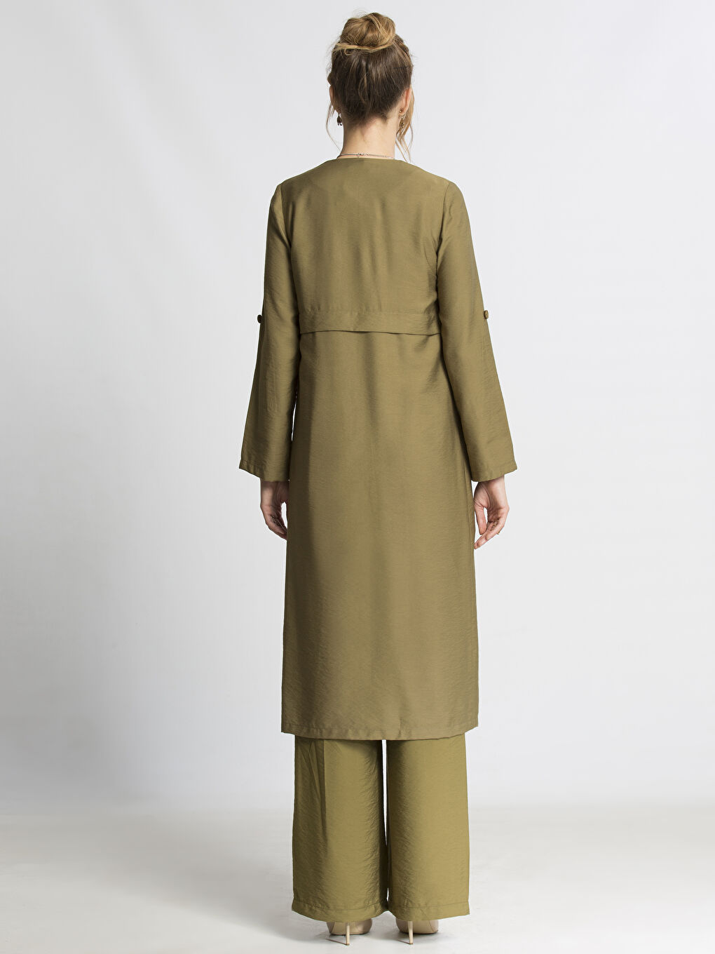 Woman KHAKI Trench Coat-1