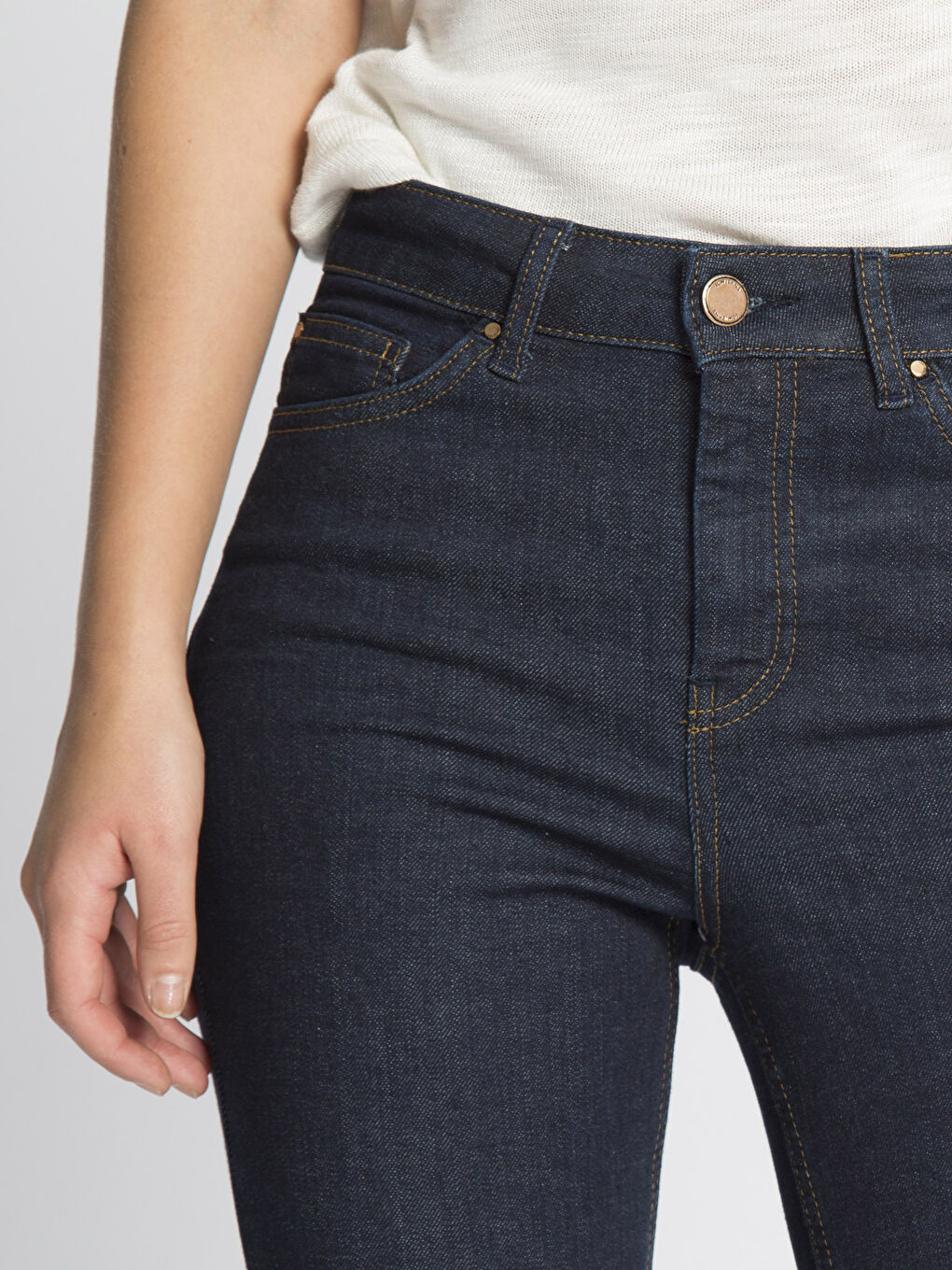 Orta İndigo Rodeo Jean Pantolon-3