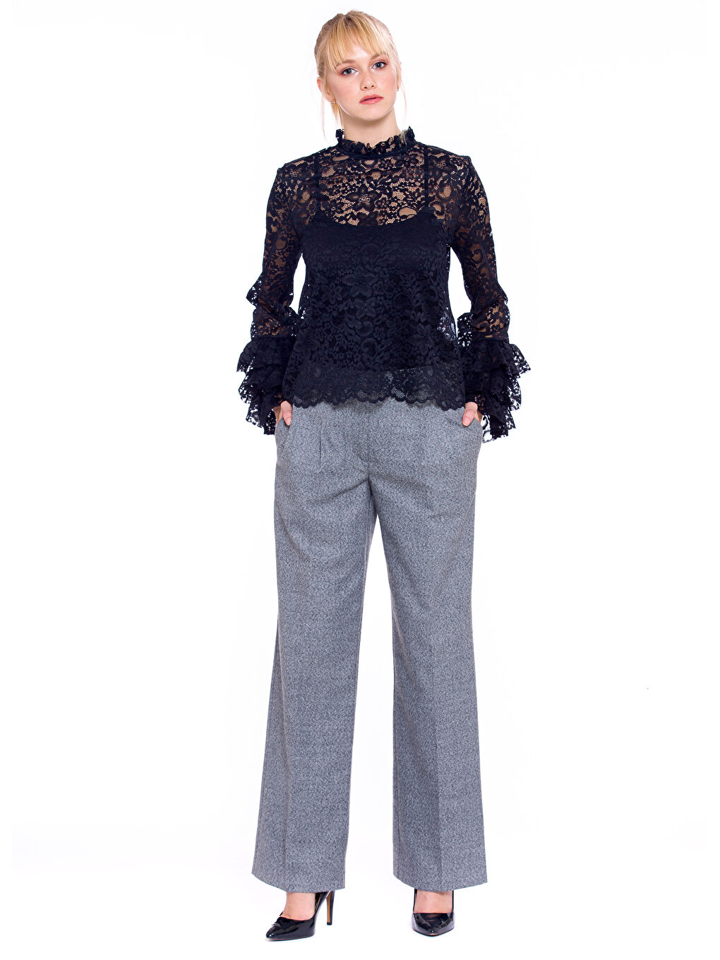 LCW Vision Woman BLACK Trousers -6KI871Z8-825
